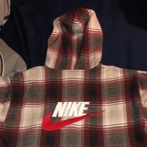 supreme nike flannel hoodie